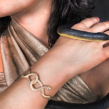 Load image into Gallery viewer, Snake Cuff Bracelet - Gold