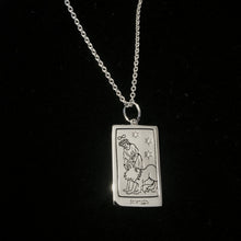 Load image into Gallery viewer, Strength Tarot Charm with Chain