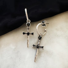 Load image into Gallery viewer, Sword Hoop Earrings