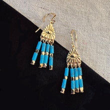 이미지를 갤러리 뷰어에 로드 , The Temple of Philae Turquoise Earrings