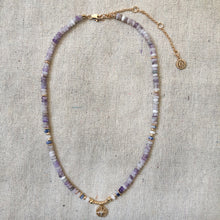 Load image into Gallery viewer, The Beaded Compass Charm Necklace