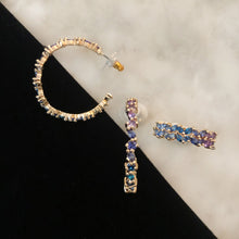 Load image into Gallery viewer, Constellation Hoop Earrings - Ombre Blue