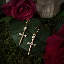Load image into Gallery viewer, Sword Hoop Earrings