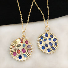 이미지를 갤러리 뷰어에 로드 , Stone Dial Necklace