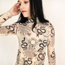 Load image into Gallery viewer, Witch Tattoo Top - Sand