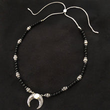 이미지를 갤러리 뷰어에 로드 , Obsidian Beaded Necklace