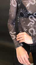 Load image into Gallery viewer, The Witch Tattoo Top - Black