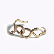 Load image into Gallery viewer, Snake Cuff Bracelet - Gold