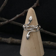 Load image into Gallery viewer, Silver Snake Ring