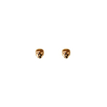 Charger l'image dans la galerie, Clous d'oreilles Mini Skull - Doré