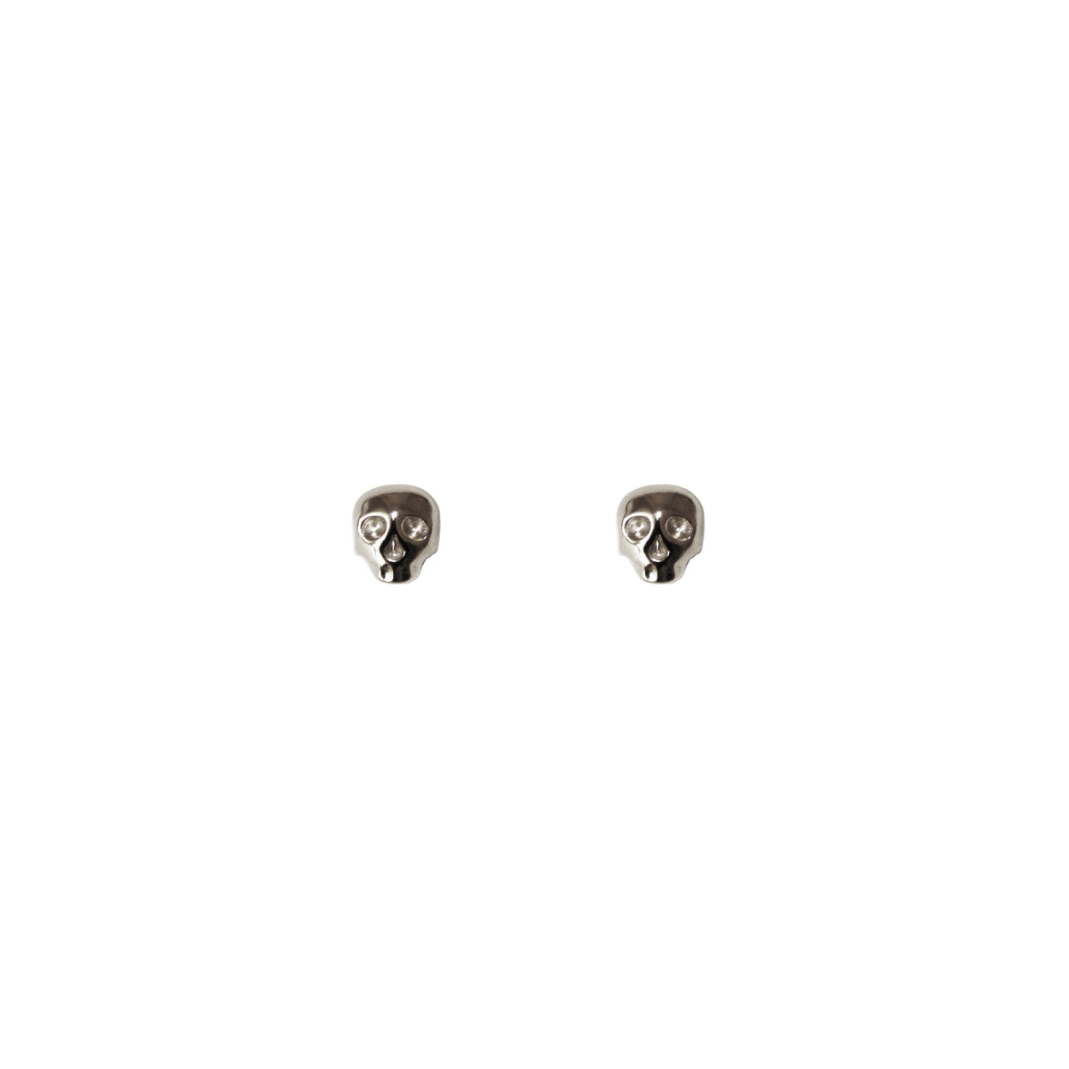 Silver Skull Earrings, Memento Mori Jewelry, Skull Stud Earrings, Smal –  Altar PDX