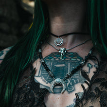 이미지를 갤러리 뷰어에 로드 , Obsidian Beaded Necklace