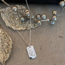 Charger l'image dans la galerie, Silver Moon Dog Tag Necklace