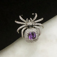 Cargar imagen en el visor de la galería, Bejeweled Spider Pin