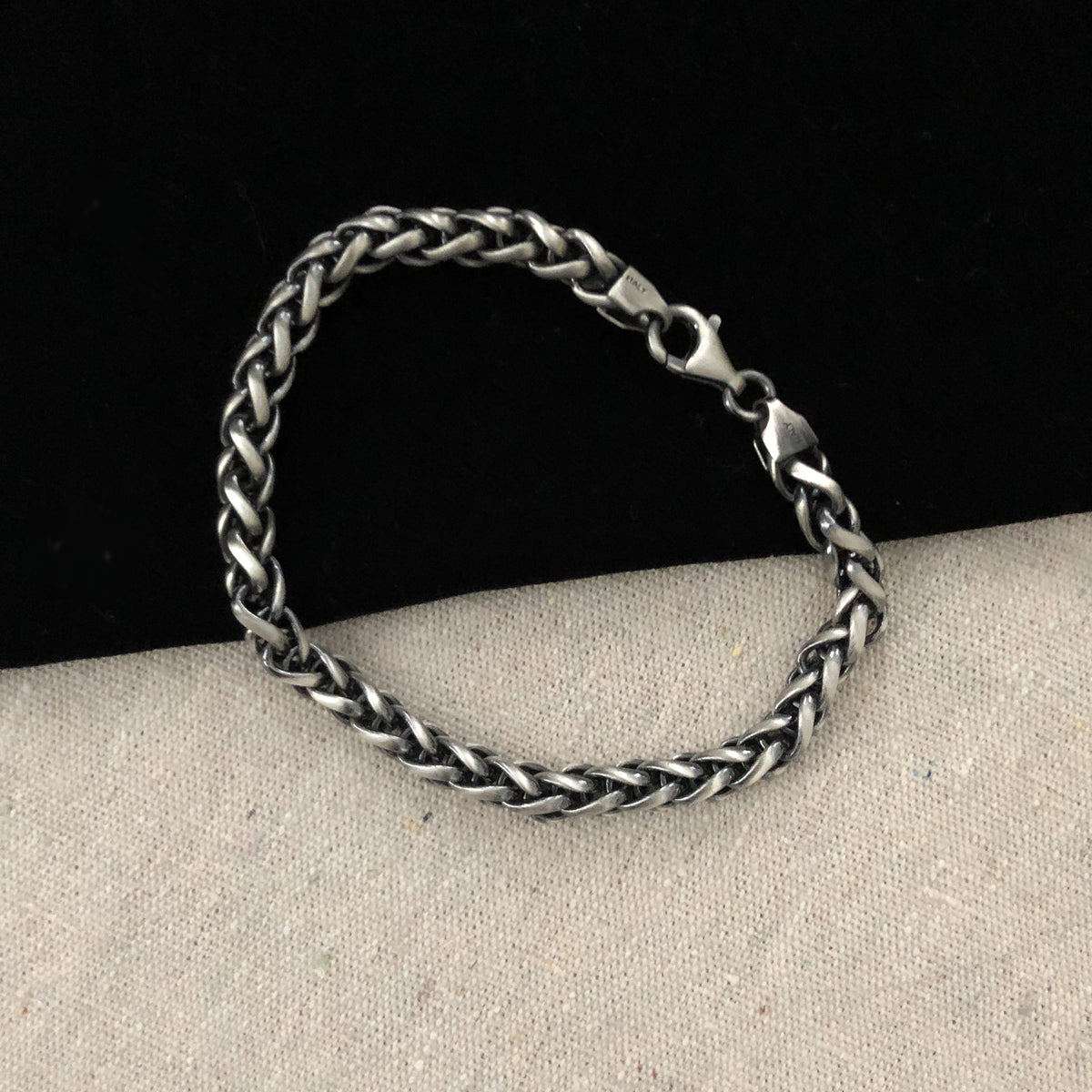 Wheat Chain Bracelet - Silver