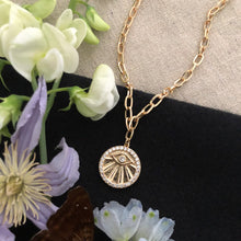 Charger l'image dans la galerie, All Seeing Eye Gold Necklace