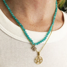 Load image into Gallery viewer, Golden Pentagram Necklace