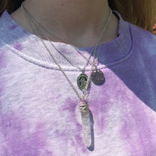 Load image into Gallery viewer, Cornicello Necklace-Clear Quartz