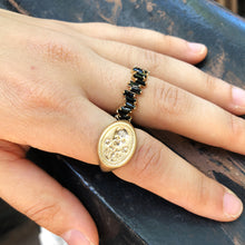 이미지를 갤러리 뷰어에 로드 , Memento Mori Signet Ring- Gold