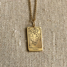 Cargar imagen en el visor de la galería, The Devil Tarot Charm on a chain