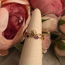Load image into Gallery viewer, Mini Memento Mori Skull Stacking Ring - Gold