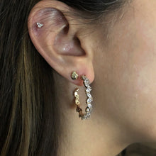Load image into Gallery viewer, Constellation Hoop Earrings - white