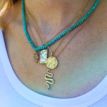 Load image into Gallery viewer, Turquoise Hamsa Necklace