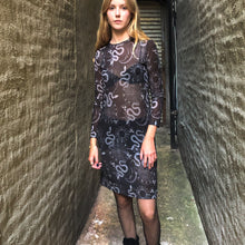 이미지를 갤러리 뷰어에 로드 , Mesh Print Dress