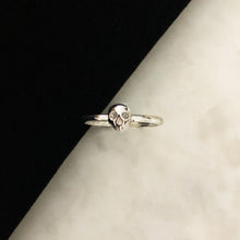 Load image into Gallery viewer, Mini Memento Mori Skull Stacking Ring - Silver