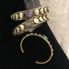 Load image into Gallery viewer, Moon Phase Brass Bracelets