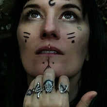Load image into Gallery viewer, Diana's Stag Ring - Silver
