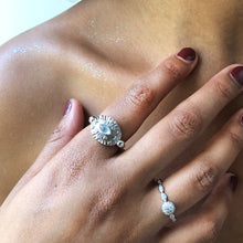 Load image into Gallery viewer, Full Moon Stacking Ring - Silver