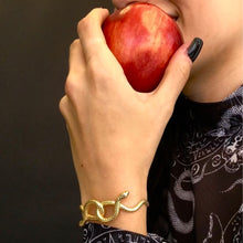 Load image into Gallery viewer, Snake Cuff Bracelet - Gold