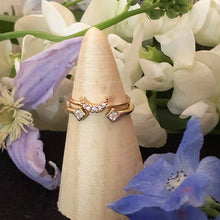 Charger l'image dans la galerie, Bague Superposable Flamme Jumelle - Or 14K