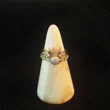Load image into Gallery viewer, Full Moon Stacking Ring- Gold