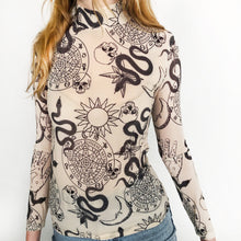 Load image into Gallery viewer, Witch Tattoo Top - Sand