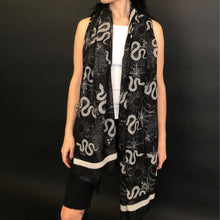 Load image into Gallery viewer, Witch Tattoo Printed Scarf