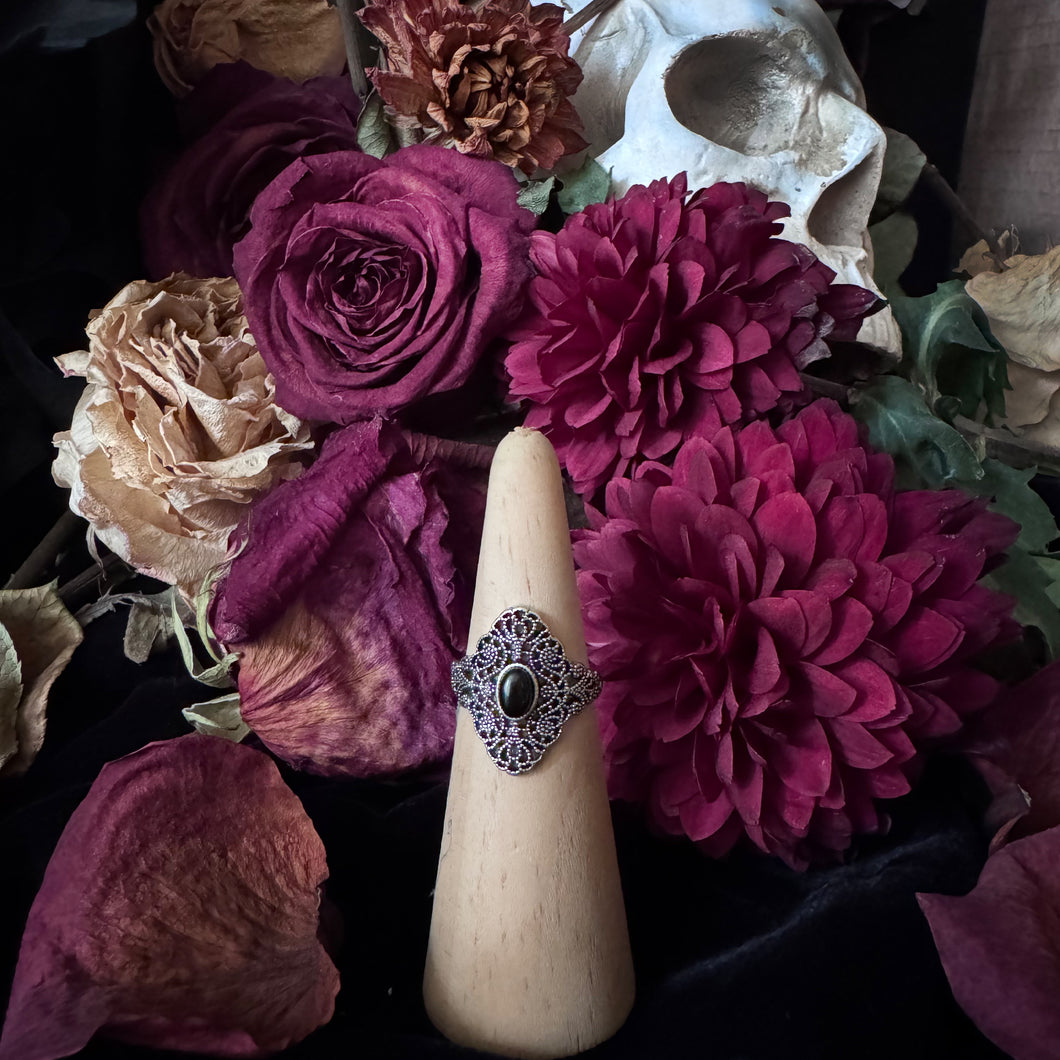 Obsidian Lace Ring