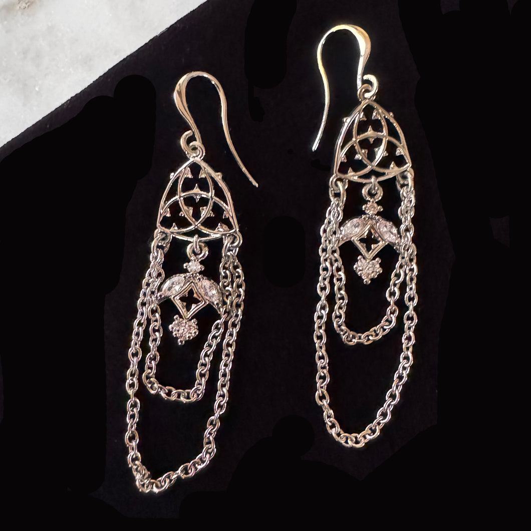 Gothic Chain Earrings