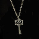 Hecate's Key Necklace- Silver / Obsidian