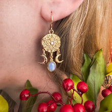 Load image into Gallery viewer, The Morgana Moon Earrings
