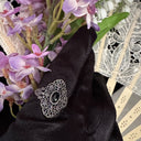 Obsidian Lace Ring