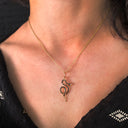 Snake Charmer Necklace in Gold
