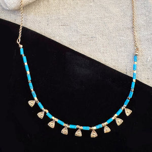 The Temple of Philae Turquoise Necklace