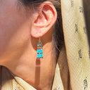 The Temple of Philae Turquoise Earrings