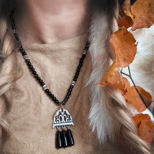 The Valhala Obsidian Necklace