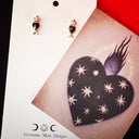 The Flaming Hear Stud Earrings
