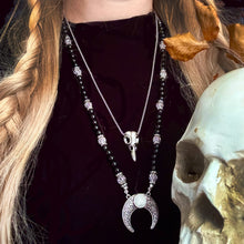 이미지를 갤러리 뷰어에 로드 , Obsidian Beaded Necklace
