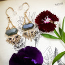 Death Moth Earrings - Gold