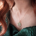 Stone Sun Dial Necklace